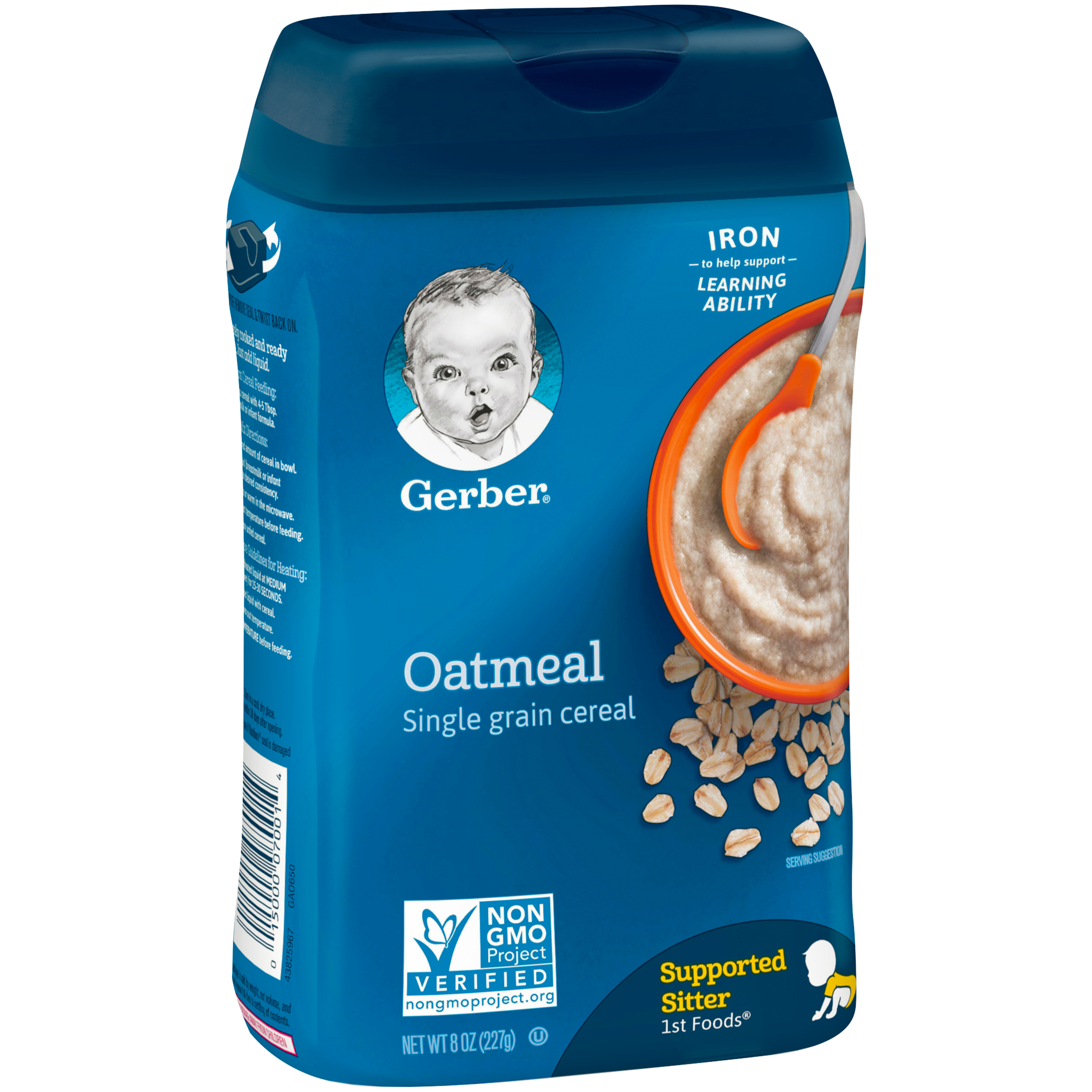 GERBER Single-Grain Oatmeal Baby Cereal, 8 oz | La Comprita