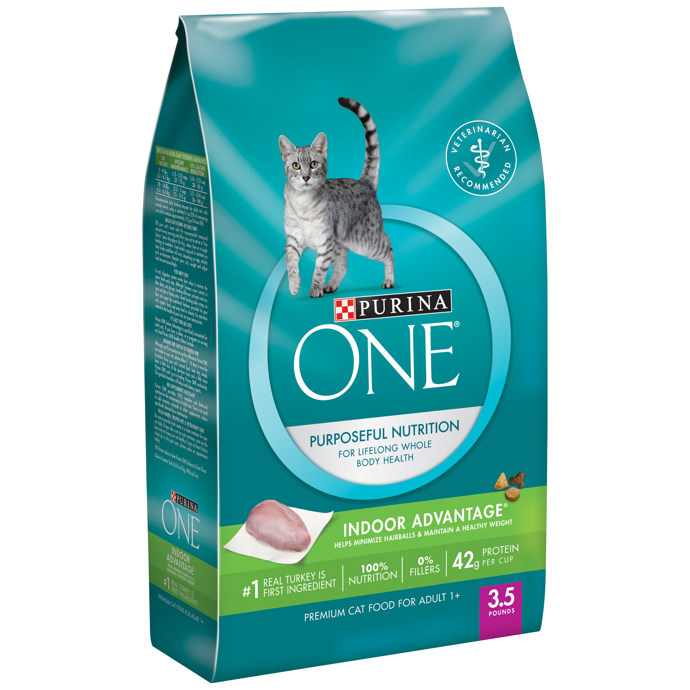 Purina ONE Indoor Advantage Adult Cat Food 3.5 lb. Bag La Comprita