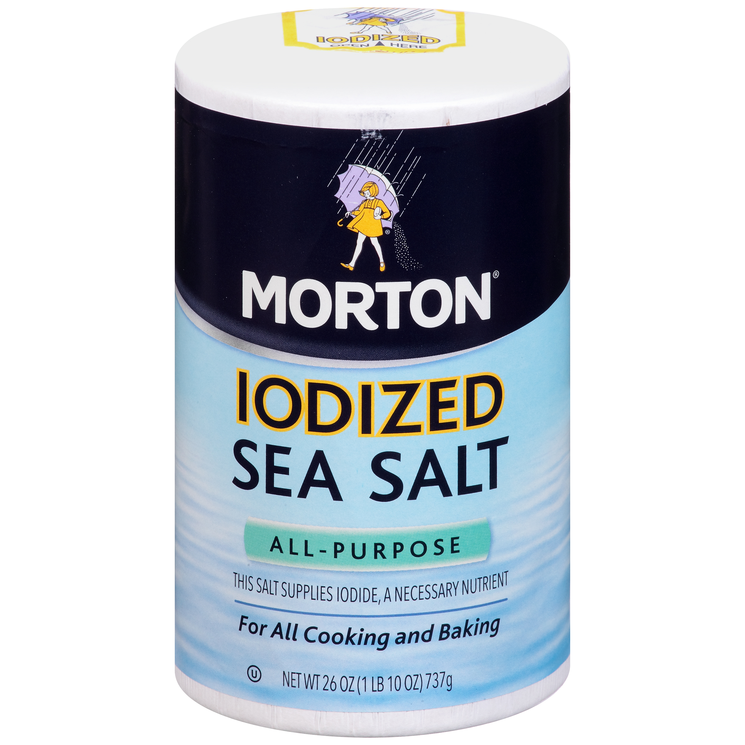 Morton® AllPurpose Iodized Sea Salt 26 oz. Pour Spout La Comprita