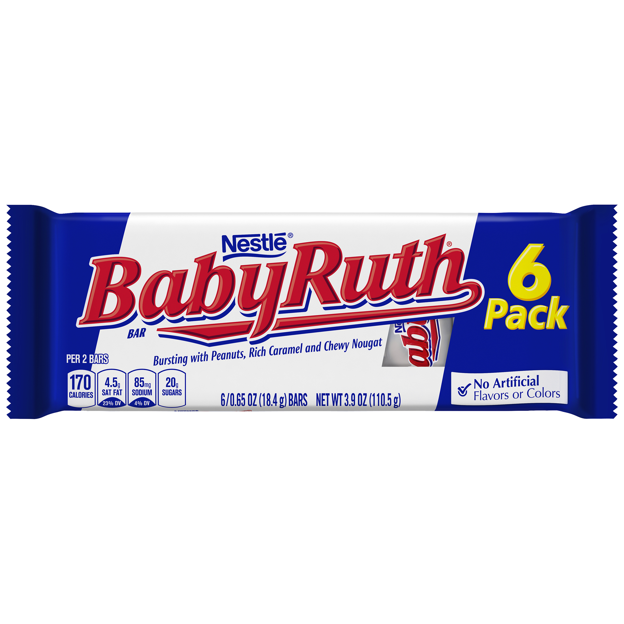 BABY RUTH Candy Bars 6-0.65 oz. Wrappers | La Comprita