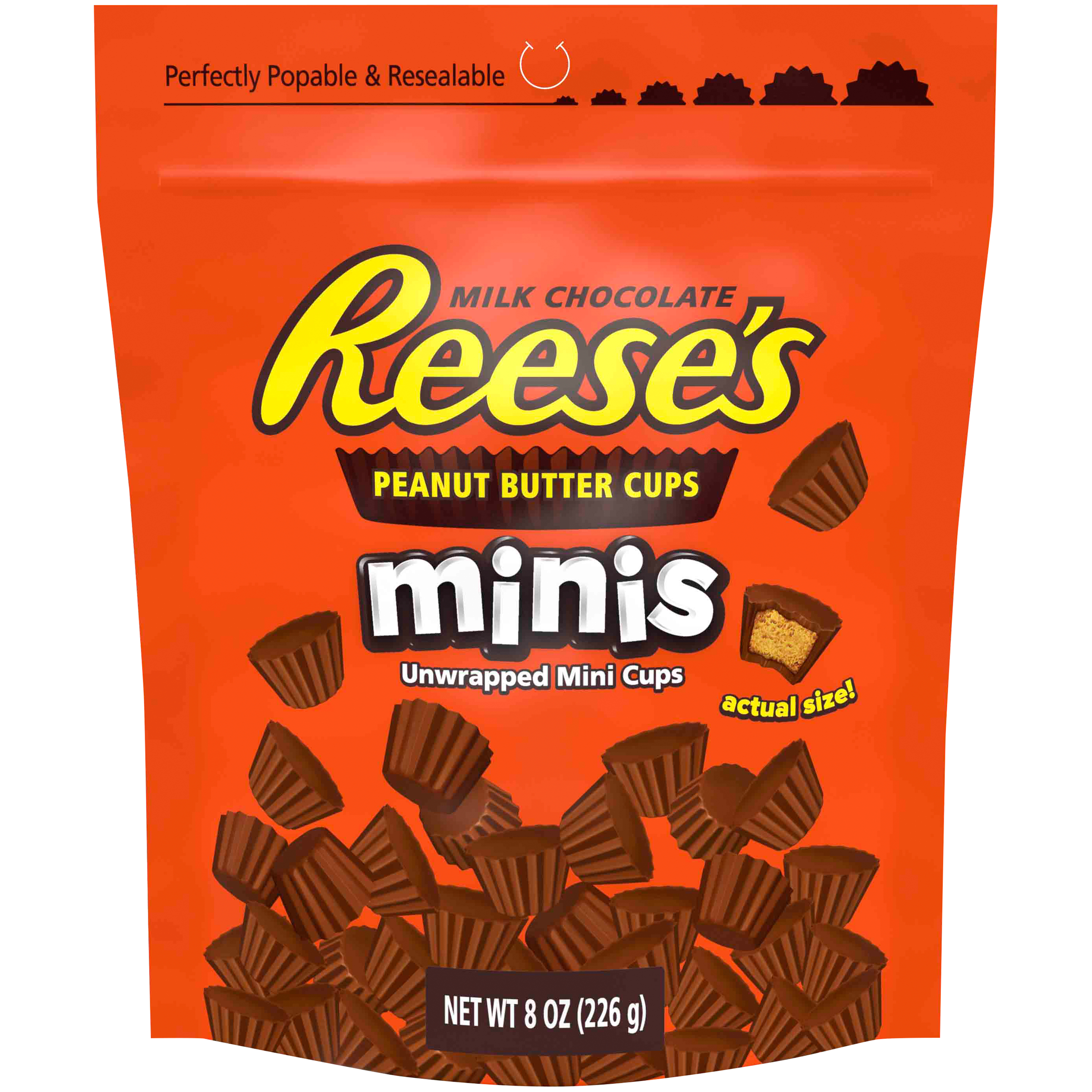 Reeses Minis Peanut Butter Cups Candy 8 Oz Bag La Comprita