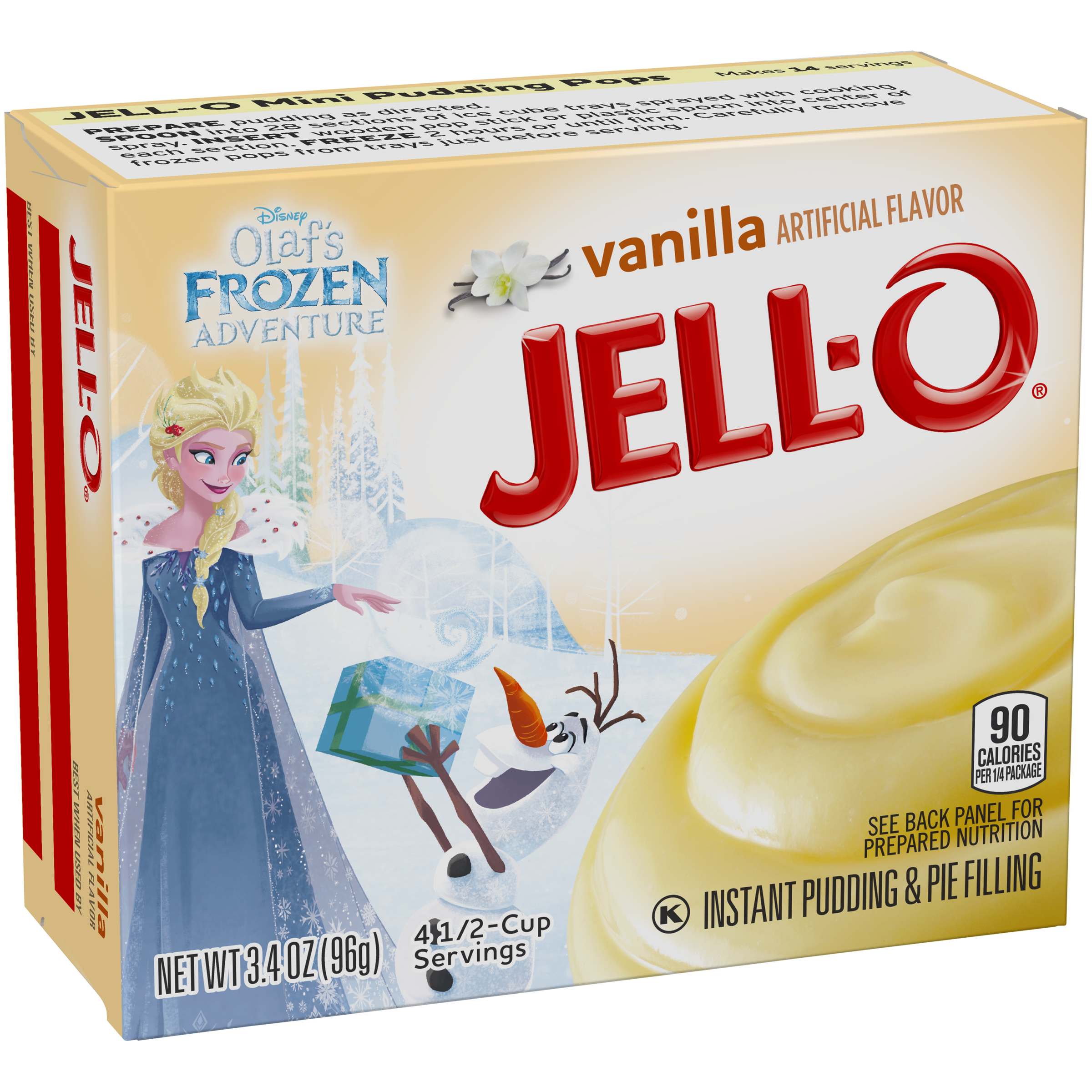 JellO Vanilla Instant Pudding & Pie Filling Mix 3.4 oz. Box La Comprita