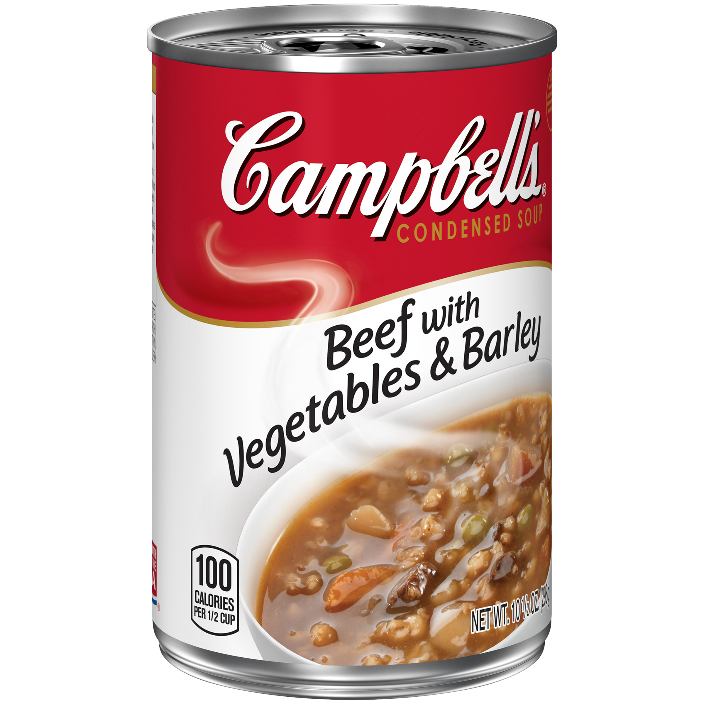 Campbell S Condensed Beef With Vegetables Barley Soup 10 5 Oz La   00051000011114 