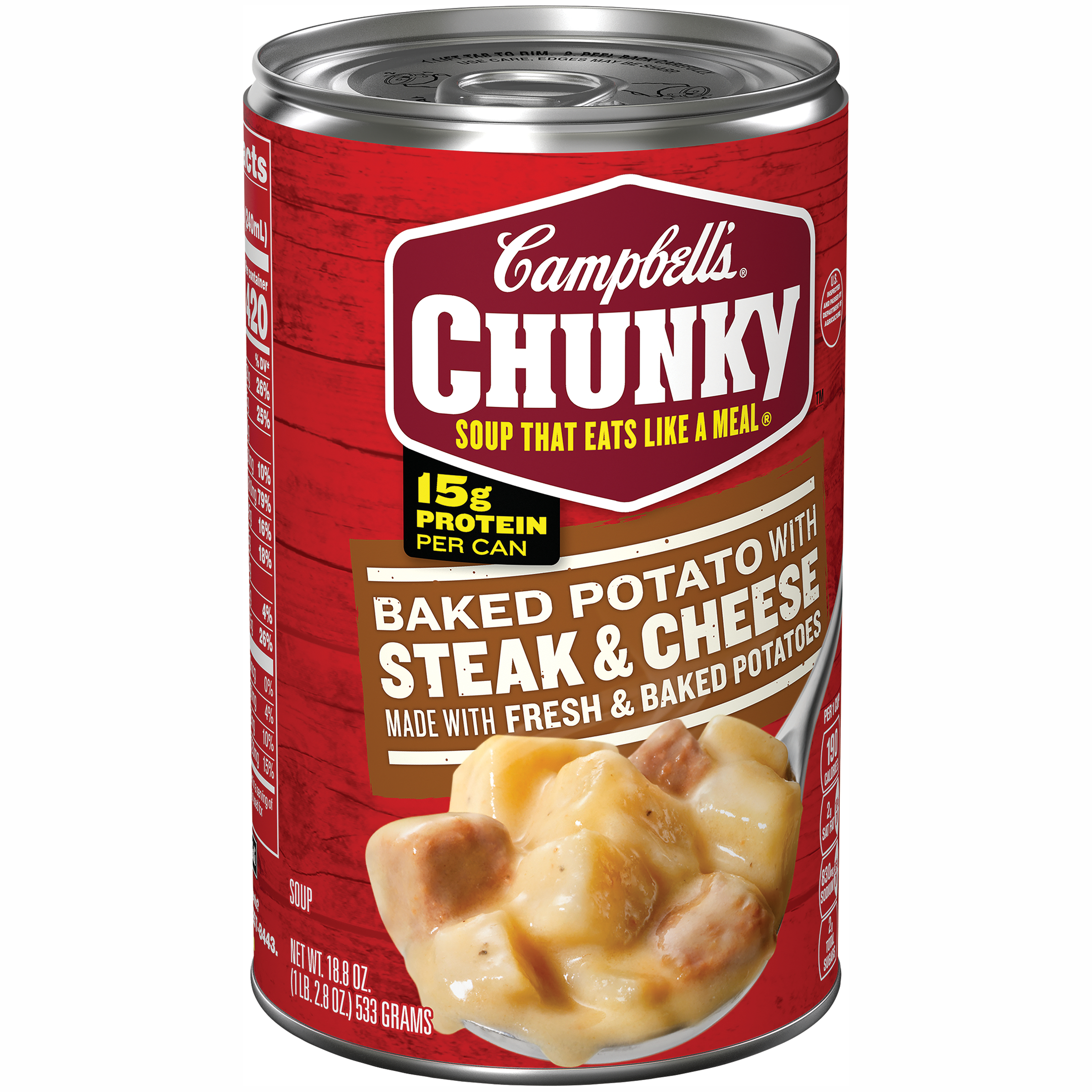 Campbell's® Chunky™ Baked Potato with Steak and Cheese Soup, 18.8 oz ...