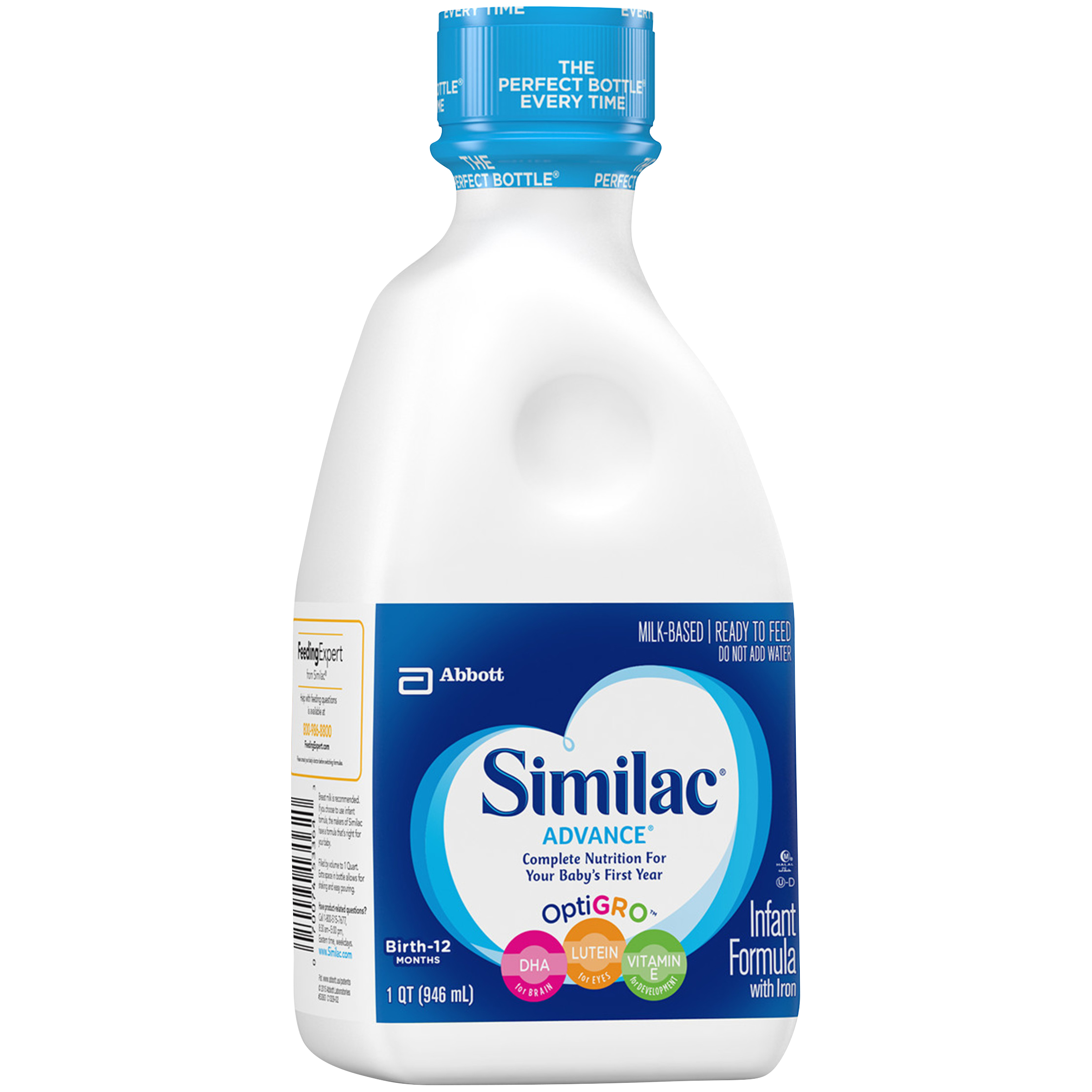 Similac Advance Infant Formula Ready-to-Feed 1 qt Bottle | La Comprita
