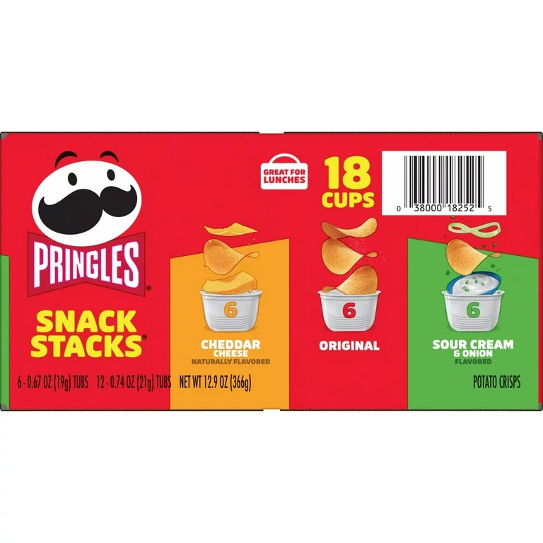 Spangles Multipack Pringle's Snack Stacks Variety Pack 18 ct | La Comprita