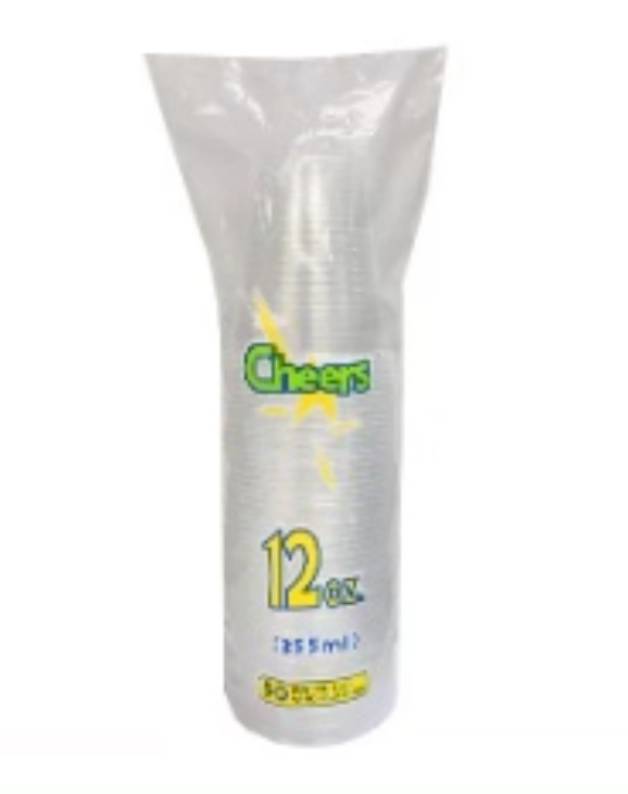 Cheers! 12 oz Plastic Cups 50 ct
