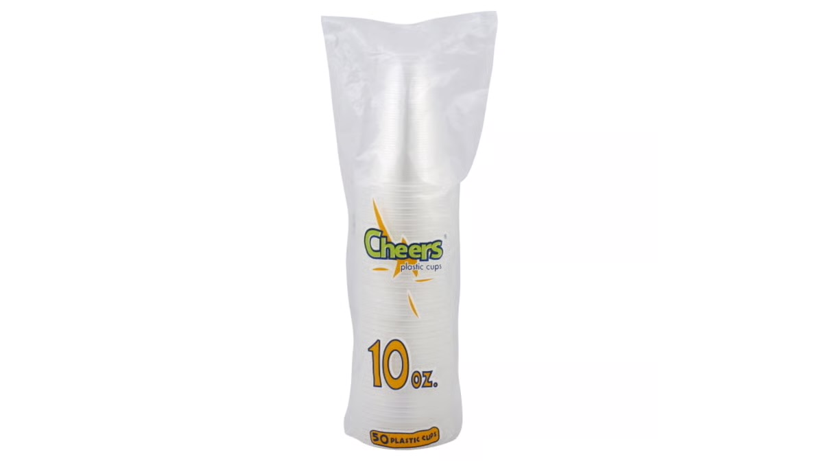 Cheers! 10 oz Plastic Cups 50 ct