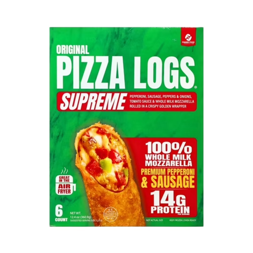 Original Pizza Logs Supreme Pepperoni & Sausage 6 ct