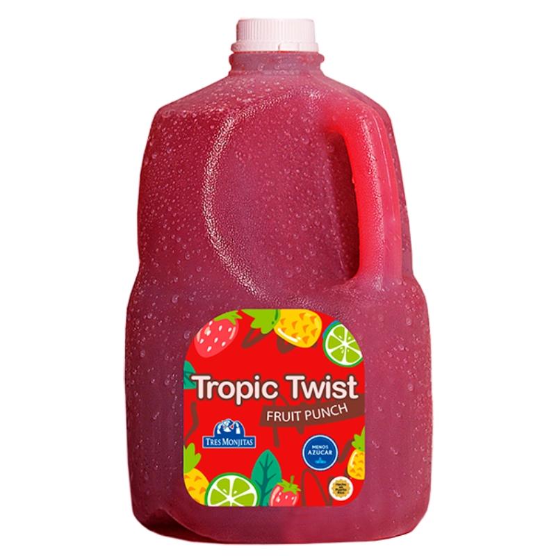 Tres Monjitas Tropic Twist Fruit Punch 120 oz.
