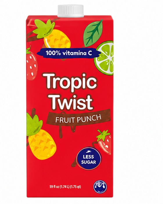 Tres Monjitas Tropic Twist Fruit Punch 59 oz.