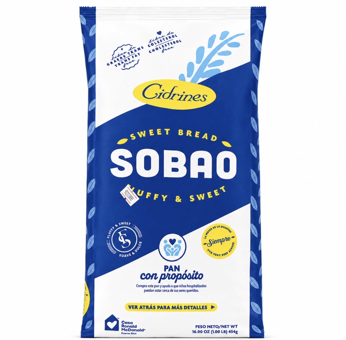 Los Cidrines Pan Sobao (Sweet Bread) 16 oz