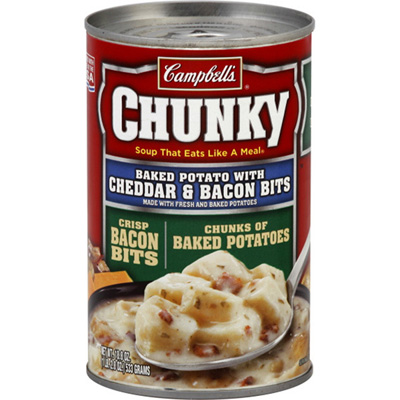 Campbell's® Chunky™ Baked Potato with Cheddar & Bacon Bits Soup, 18.8 ...