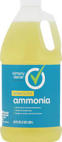 ammonia scent lemon simply