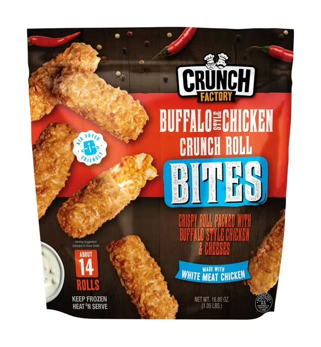 Crunch Factory Buffalo Chicken Crunch Roll Bites, 16.8 oz