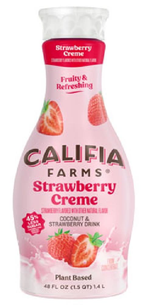Califia Farms - Strawberry Crème Coconut drink 48 oz