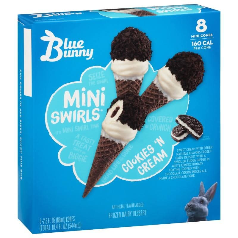 Blue Bunny Mini Swirls Cookies 