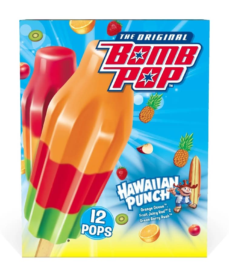 The Original Bomb Pop Hawaiian Punch 12 ct