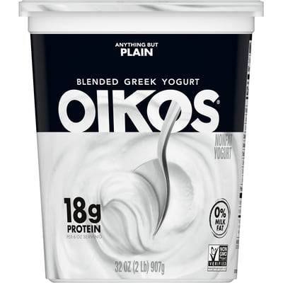 Dannon Oikos Greek Yogurt Plain 32 oz