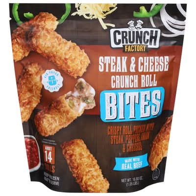 Crunch Factory - Crunch Factory, Bites, Crunch Roll, Steak & Cheese (16.8 oz)