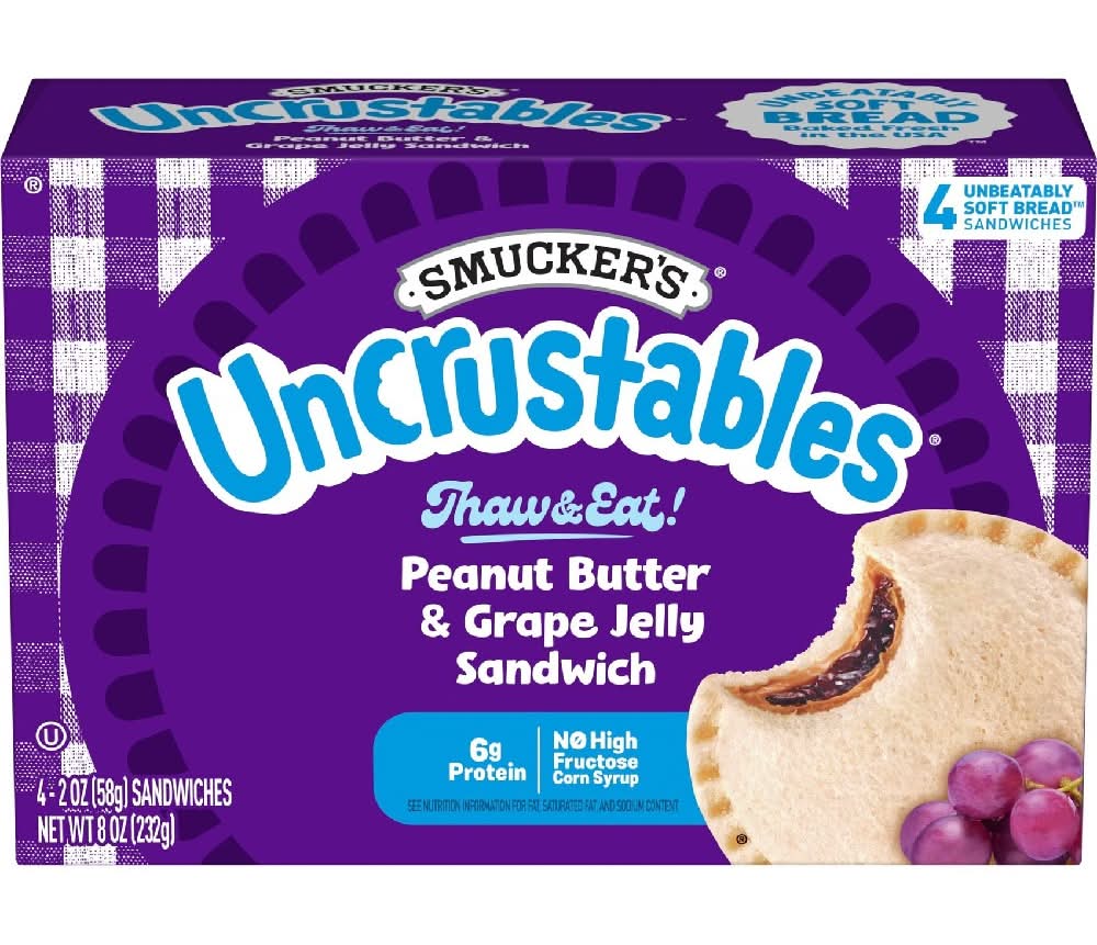 Smuckers Peanut Butter and Grape Jelly Sandwich 4 ct