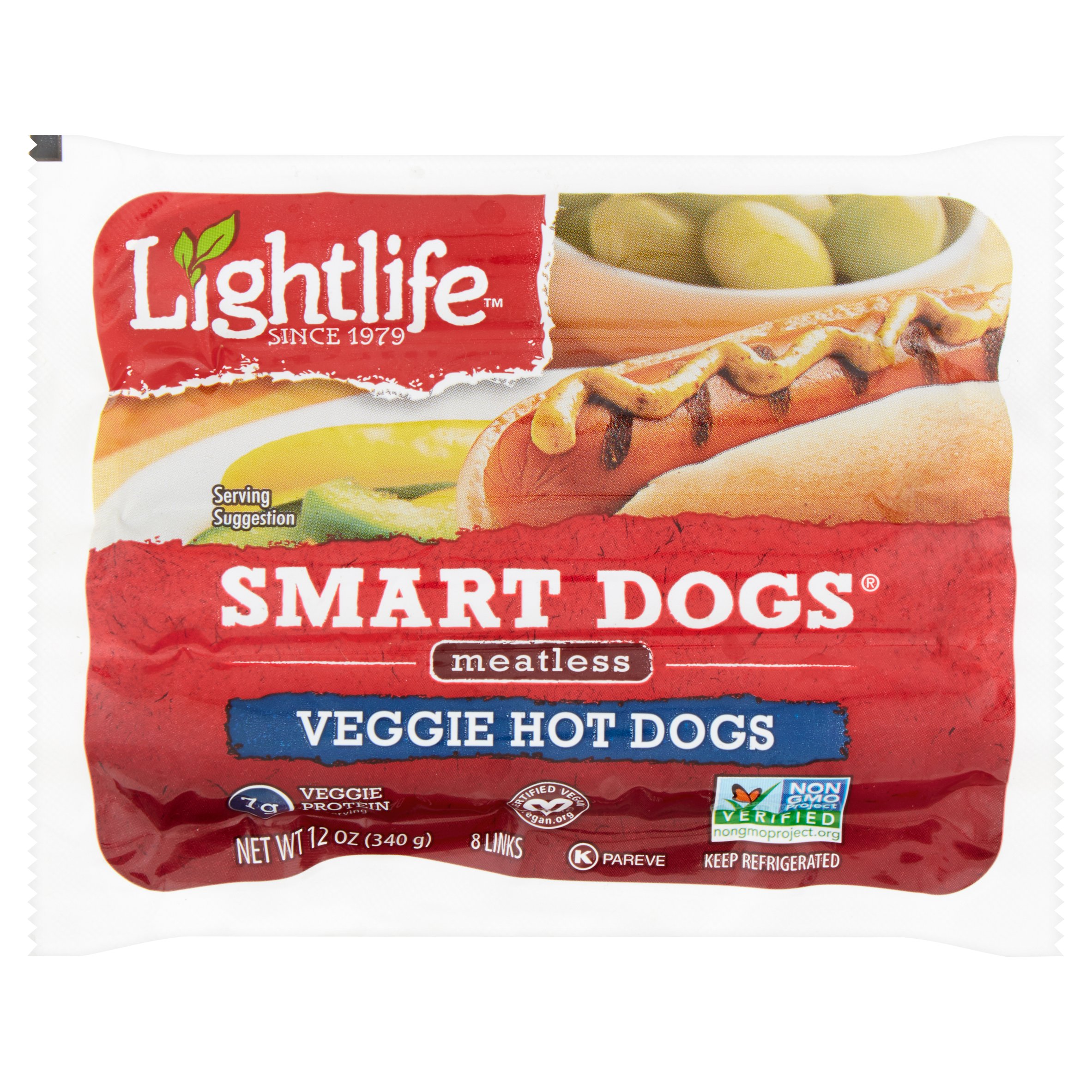 Lightlife Veggie Hot Dogs Meatless, 12 oz | La Comprita