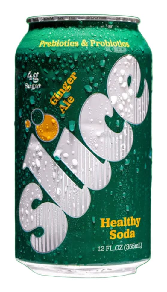 Slice Ginger Ale Healthy Soda 12 oz