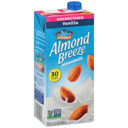 Blue Diamond® Almond Breeze® Unsweetened Vanilla Almondmilk 32 Fl. Oz ...