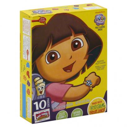 Betty Crocker Dora The Explorer Fruit Flavored Snacks 0.8 Oz, 10 Ct ...