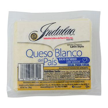 Indulac Queso Blanco Del País (Bajo En Sodio), 7 Oz | La Comprita