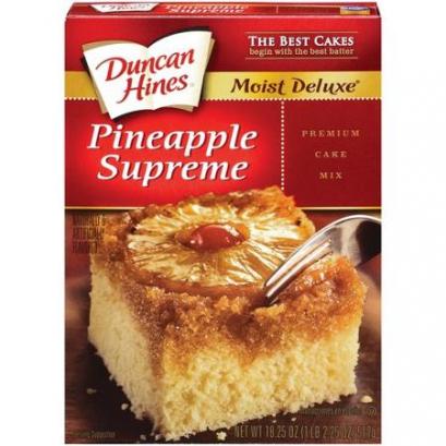 Duncan Hines Moist Deluxe Pineapple Supreme Cake Mix 18 25 oz  La Comprita